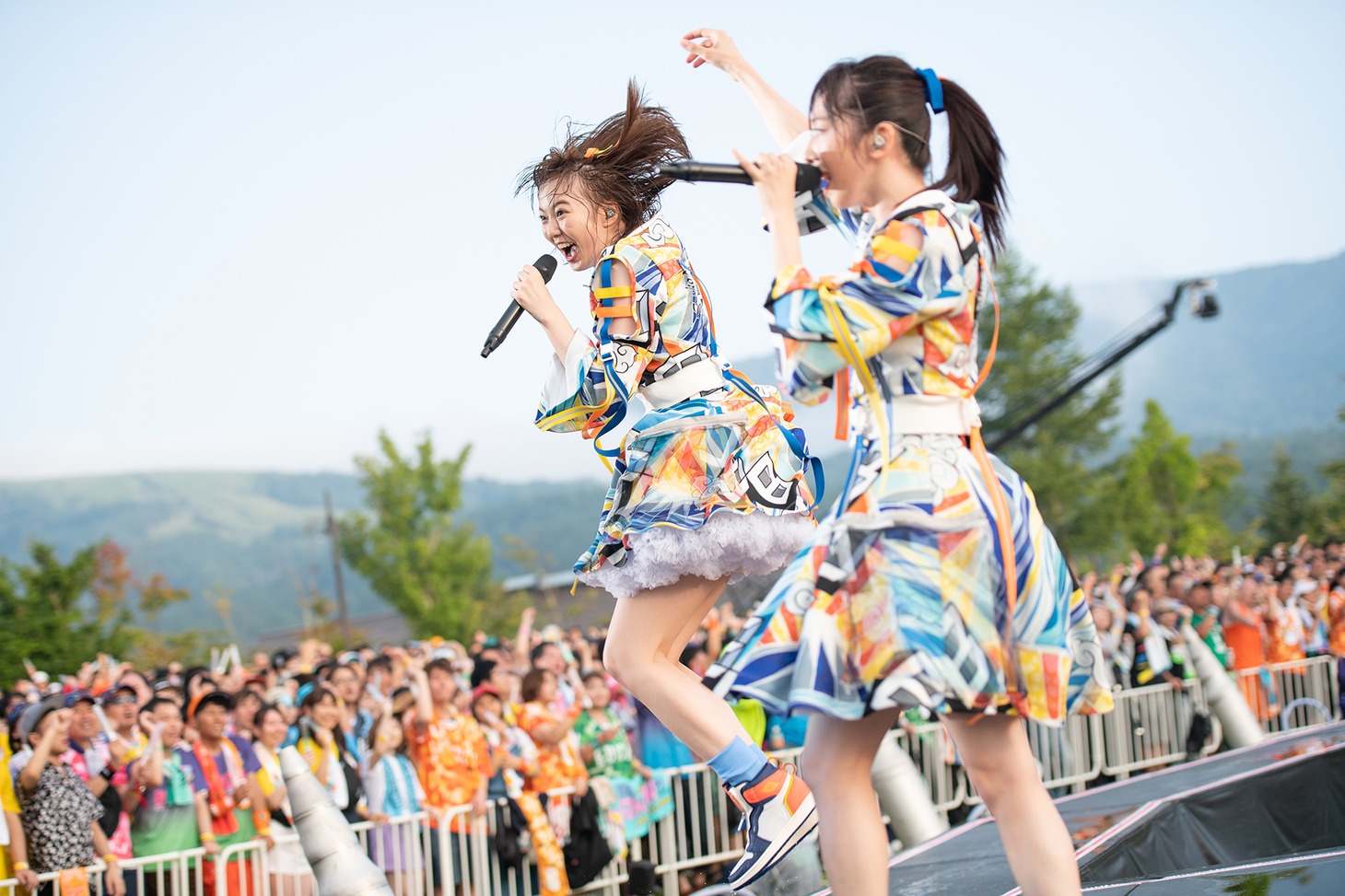 私立恵比寿中学「エビ中 夏のファミリー遠足 略してファミえん 令和元年 in 山中湖」の様子。