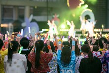 私立恵比寿中学「エビ中 夏のファミリー遠足 略してファミえん 令和元年 in 山中湖」の様子。