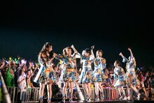 私立恵比寿中学「エビ中 夏のファミリー遠足 略してファミえん 令和元年 in 山中湖」の様子。