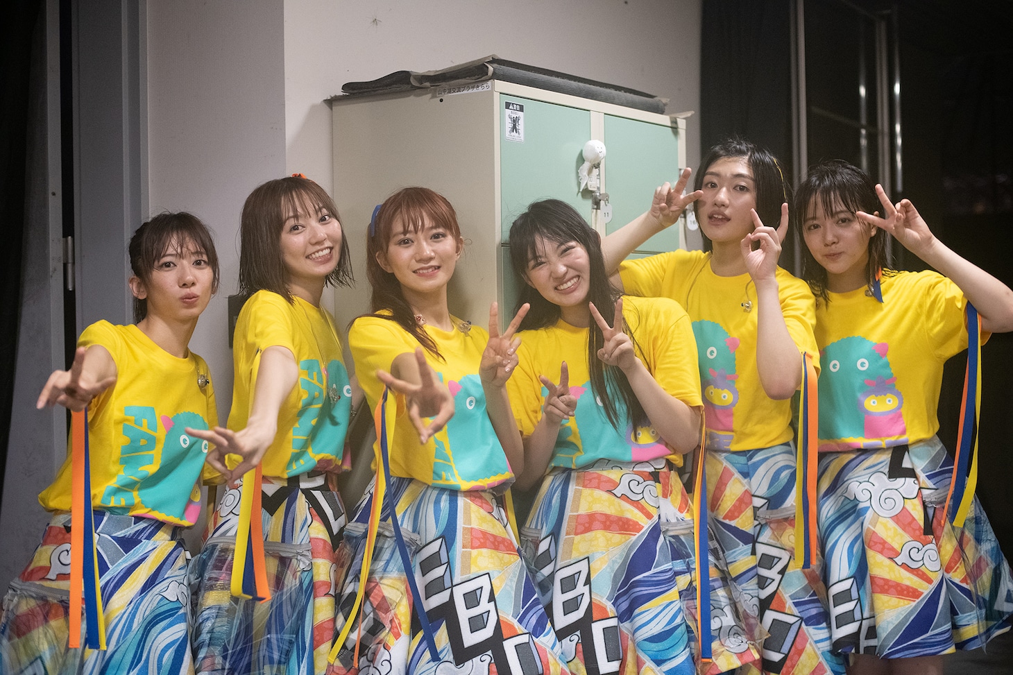 終演直後のエビ中。