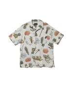 Tempalay×MR.OLIVE「CACTUS COLLAGE ALOHA SHIRT」（ベージュ / 前）