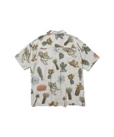 Tempalay×MR.OLIVE「CACTUS COLLAGE ALOHA SHIRT」（ベージュ / うしろ）