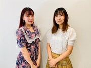 左から桜野羽咲、もふくちゃん。