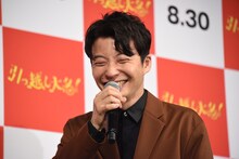 来場者からの「面白かった！」という映画の感想にご満悦な星野源。