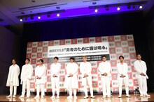 劇団EXILE舞台「勇者のために鐘は鳴る」発表会の様子。