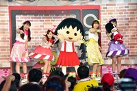 「『ちびまる子ちゃん』30周年アンバサダー・ももいろクローバーZ夏休みトークイベント」の様子。