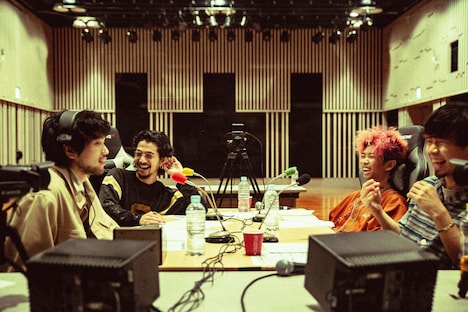 「King Gnu井口理のオールナイトニッポン0（ZERO）」収録中の様子。（撮影：小杉歩）