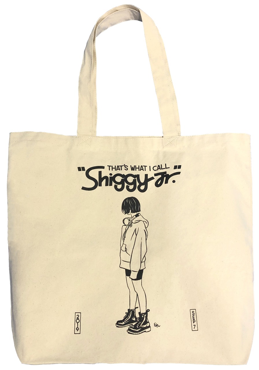 「Shiggy Jr. LAST LIVE - That's what I call Shiggy Jr. -」トートバッグのデザイン。