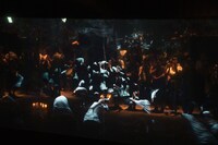 米津玄師「馬と鹿」ミュージックビデオ上映会「鏡の上映会」の様子。