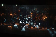 米津玄師「馬と鹿」ミュージックビデオ上映会「鏡の上映会」の様子。