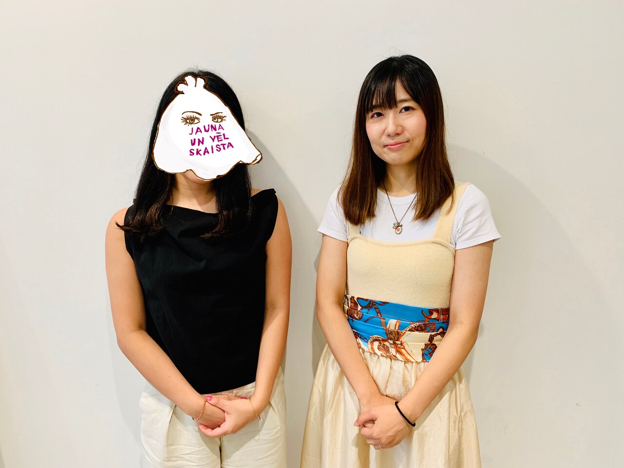 左からサウナ女子、もふくちゃん。