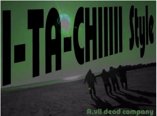 友人同士で作った「I-TA-CHIIIII Style」ミュージックビデオの1場面。