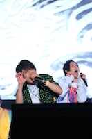 左から有栖川帝統を演じる野津山幸宏、飴村乱数を演じる白井悠介。（撮影：田浦ボン、キシノユイ、渡辺慎一）