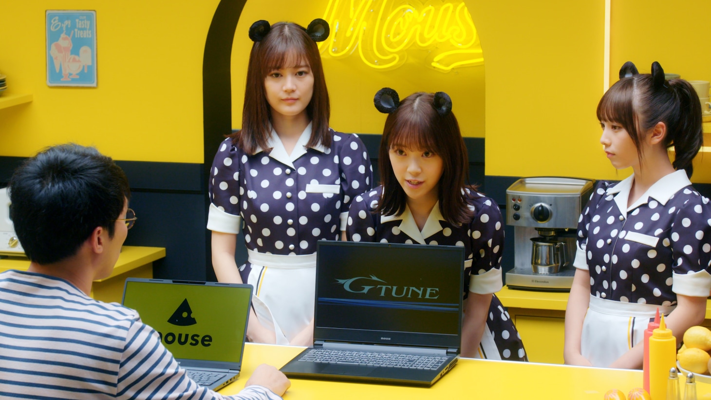 シソンヌと乃木坂46が共演する「Daily Life of Mouse Diner」より。