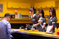 撮影中の様子。