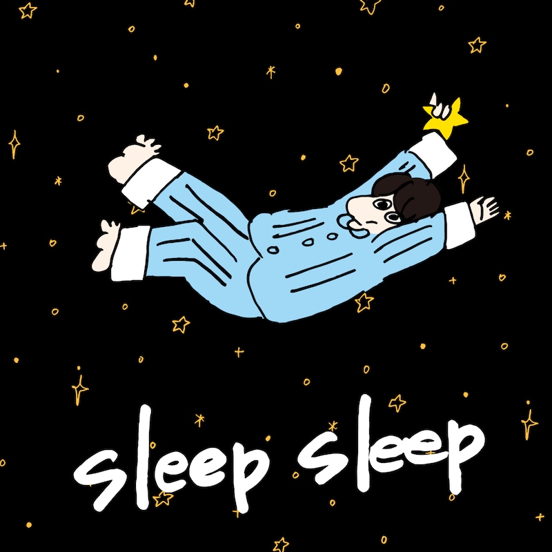 ぜったくん「sleep sleep feat. さとうもか」配信ジャケット
