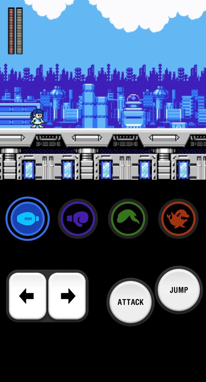 「ROCKMAN 20XX ～戦え！TEAM SHACHI～」プレイ画面 (c)CAPCOM CO., LTD. ALL RIGHTS RESERVED.