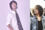 左から和田唱(TRICERATOPS)、佐藤タイジ(シアターブルック)。