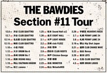 THE BAWDIES「Section #11 Tour」スケジュール