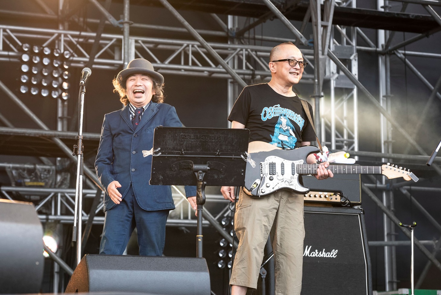 大島渚の安齋肇（Cho）と山田五郎（G）。（撮影：釘野孝宏）