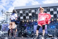 左から樽美酒研二（Doramu）、喜矢武豊（Gita- / ゴールデンボンバー）。（撮影：釘野孝宏）