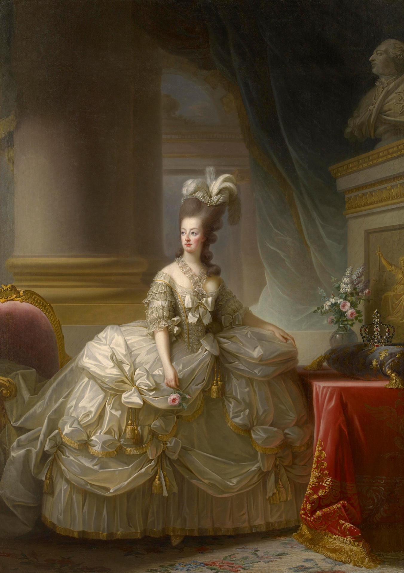 マリー・ルイーズ・エリザベト・ヴィジェ＝ルブラン「フランス王妃マリー・アントワネットの肖像」1778年 ウィーン美術史美術館蔵 Kunsthistorisches Museum Wien