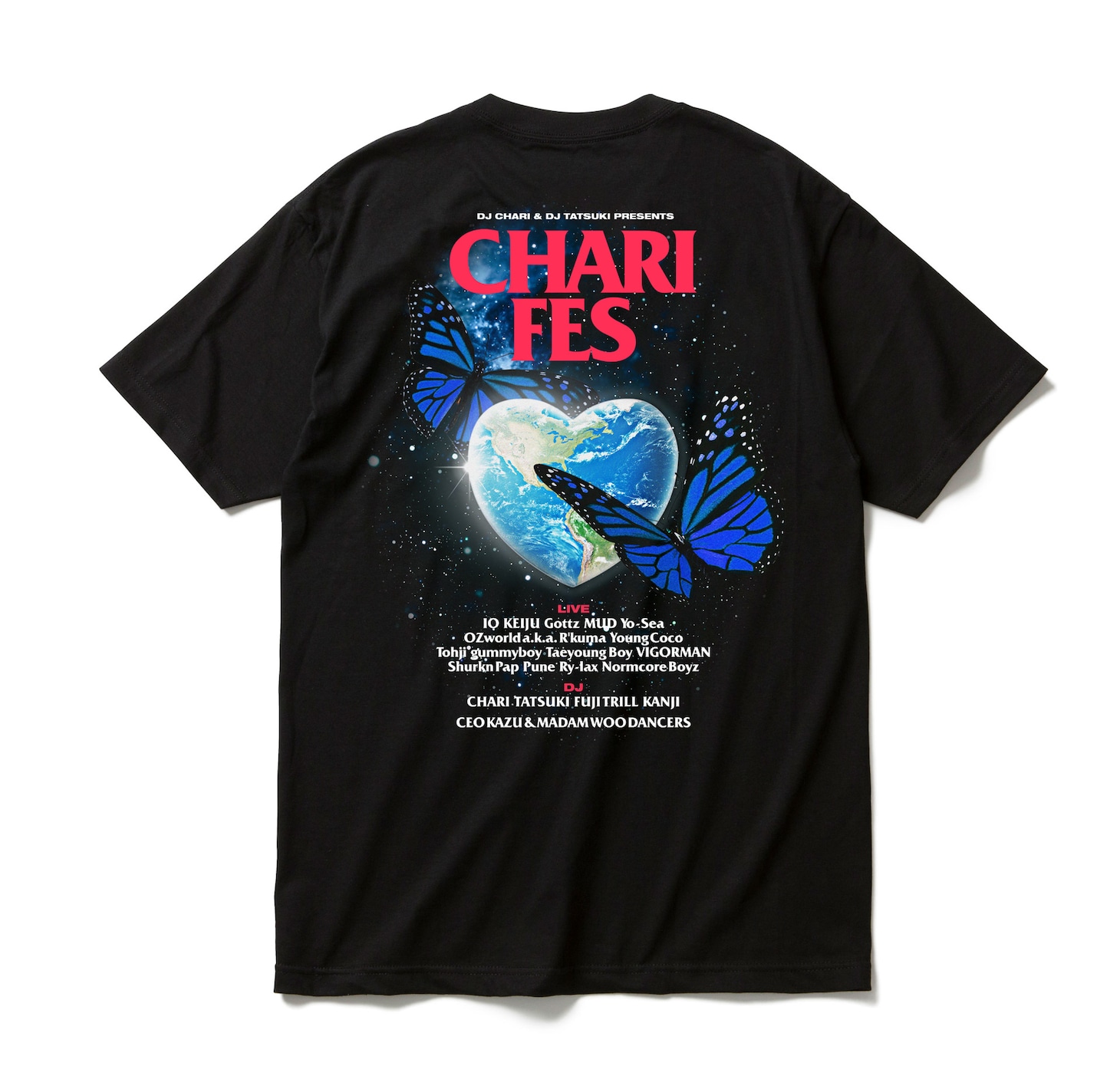 「DJ CHARI & DJ TATSUKI PRESENTS "CHARI FES" at Shibuya WOMB」オリジナルTシャツ