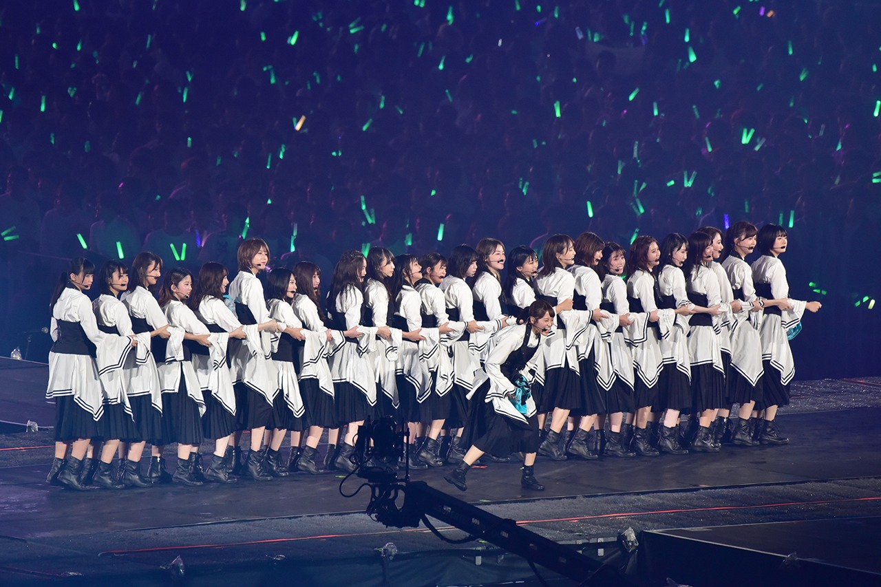 欅坂46「夏の全国アリーナツアー2019」東京・東京ドーム公演の様子。