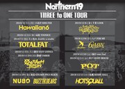 Northern19「THREE to ONE TOUR」告知ビジュアル