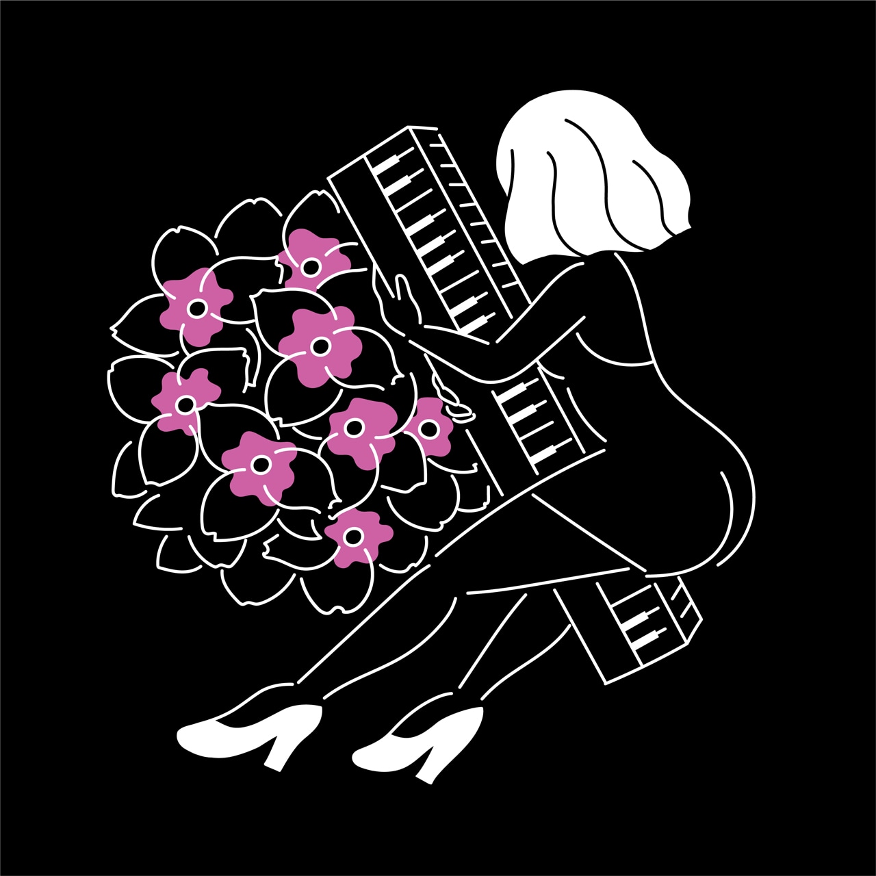FUKUSHIGE MARI「JAPANESE ONNA」配信ジャケット