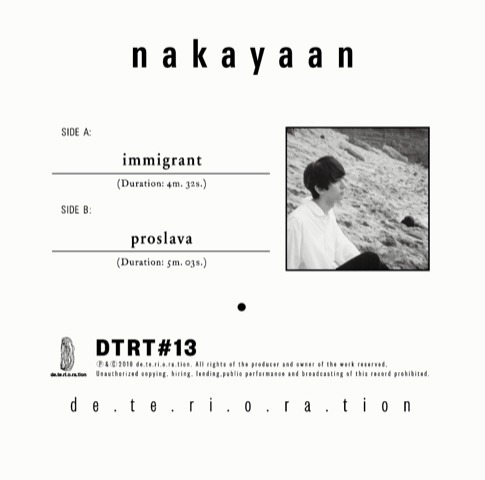 nakayaan「immigrant / proslava」裏ジャケット