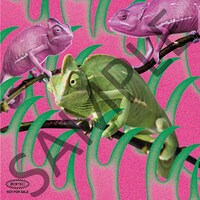 赤い公園「消えない - EP」購入特典のオリジナルステッカーA。