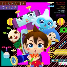 シーナ（CV：久野美咲）、ウィンディ（CV：井口裕香）、ウォッタ（CV：小原好美）、メタルク（CV：千葉進歩）「ミーチャッタ・ダンス」配信ジャケット (c)NHK / オトッペ町役場