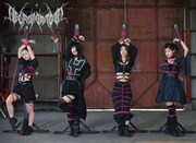 NECRONOMIDOL。左からみしぇる、月城ひまり、柿崎李咲、今泉怜。