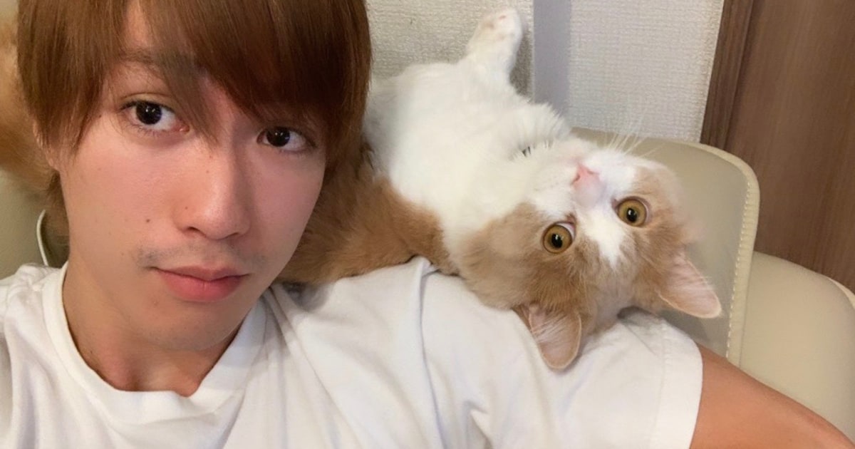 藤原樹（THE RAMPAGE from EXILE TRIBE）× 愛猫のマース | ペット愛 