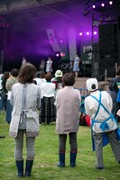 Negiccoのライブを見守る観客。