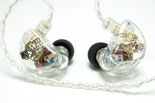 虹のコンキスタドール×カナルワークスによるコラボイヤホン「CW-U12NJC」。