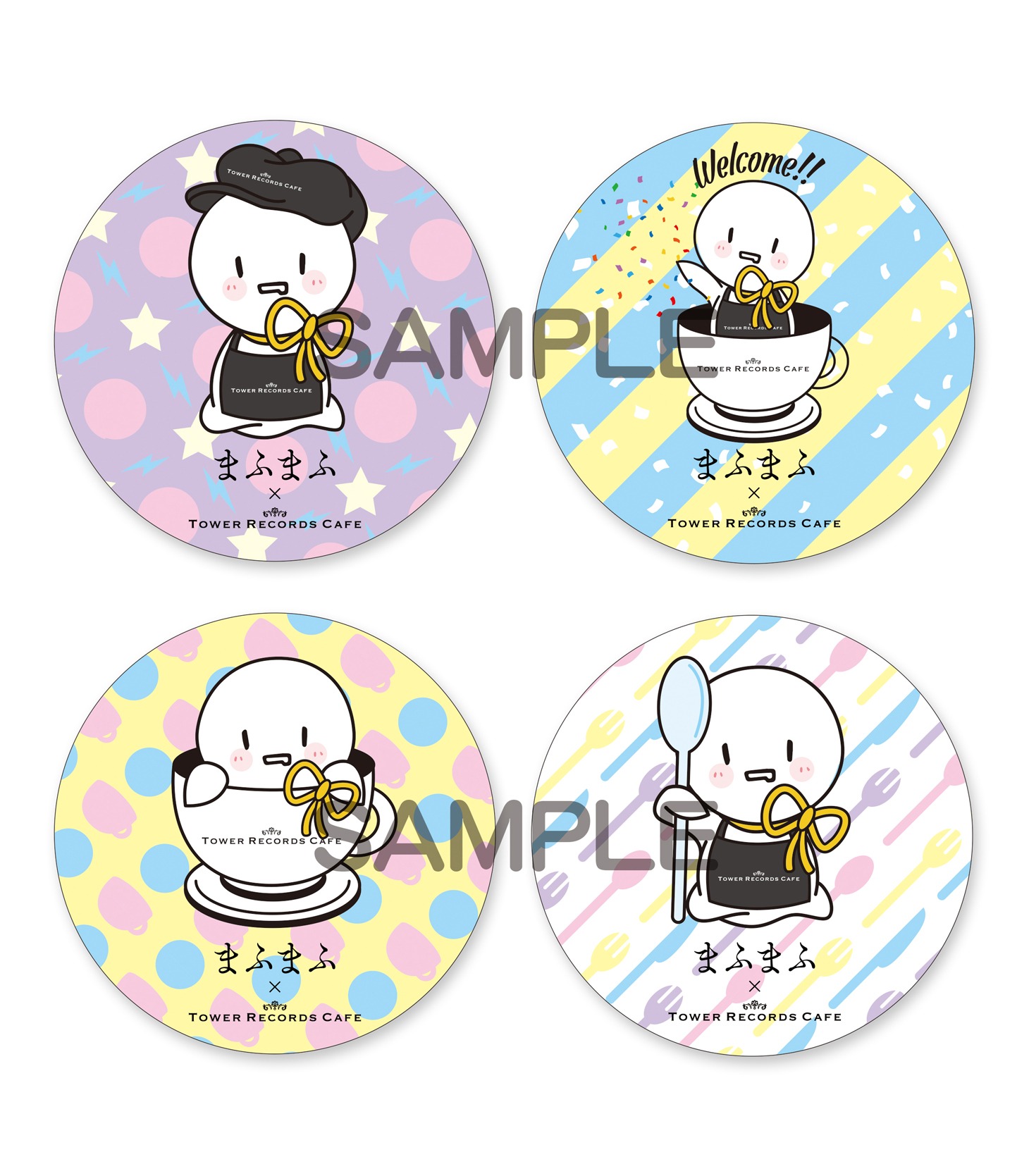 「まふまふ × TOWER RECORDS CAFE」来場者特典コースター