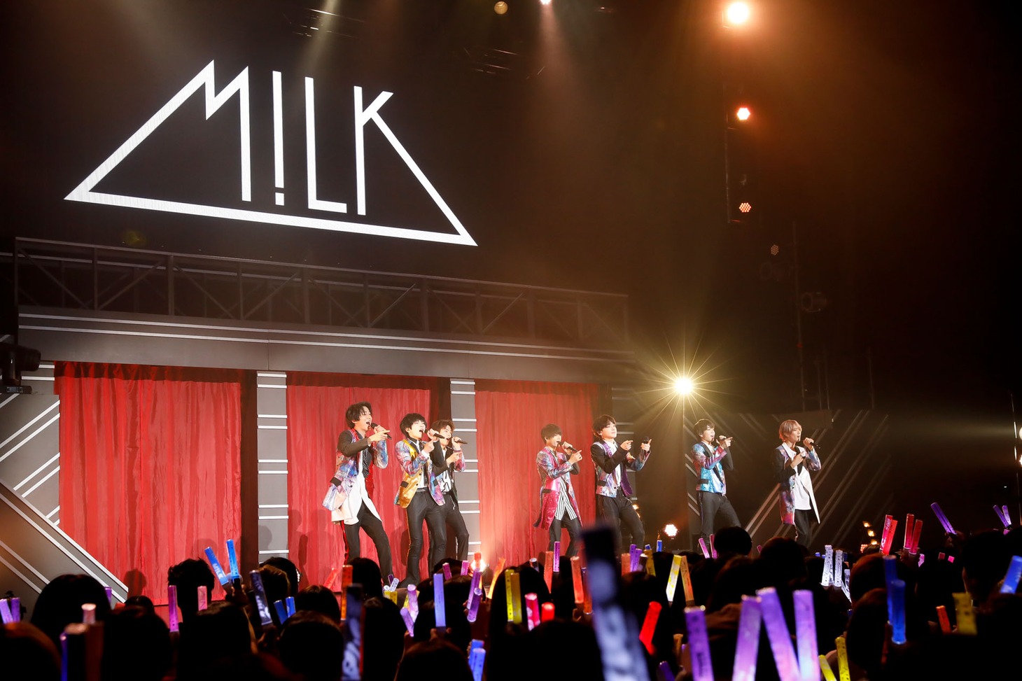 ライブ終演後に行われたMV撮影の様子。