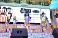 ときめき▽宣伝部「恋のシェイプアップ▽」リリース記念イベントの様子。