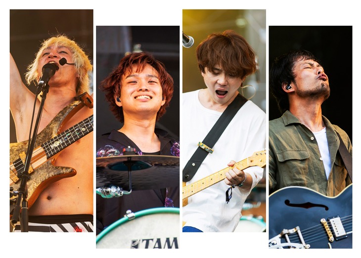 グッドモーニングアメリカ。左端がたなしん(B, Cho)。