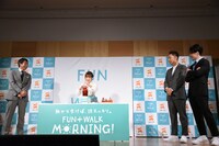 スムージーを作る高橋みなみ（中央）。