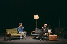 左からいとうせいこう、細野晴臣。（Photo by Miki Azuma）