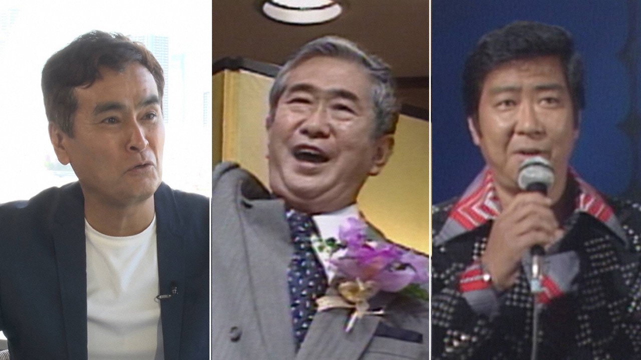左から石原良純、石原慎太郎、石原裕次郎。(c)フジテレビ