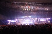「テレビ朝日ドリームフェスティバル2019」YOSHIKI出演時の様子。(c)テレビ朝日ドリームフェスティバル2019