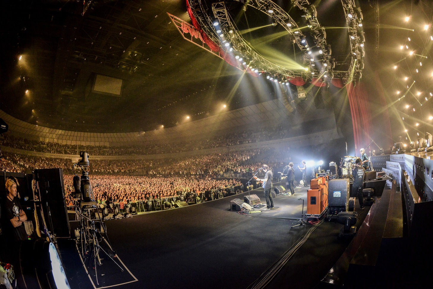 「the pillows 30th Anniversary Thank you, my highlight vol.05 "LOSTMAN GO TO YOKOHAMA ARENA"」の様子。（撮影：橋本塁＜SOUND SHOOTER＞、玉井信吾）