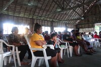 映画「タリナイ」マーシャル諸島共和国での上映会の様子。