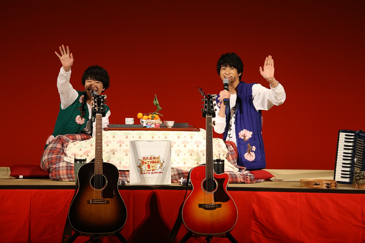 「さくらしめじの忘年会『平成最後のきのこりあんの集いvol.3』」でのさくらしめじ。（撮影：大庭元）