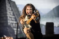 Iron Maiden, the English heavy metal band, performs a live concert at Telenor Arenain Oslo. Here bass player Steve Harris is seen live on stage. Norway, 15/06 2016. (c)Terje Dokken / Gonzales Photo / Photoshot / Zeta Image