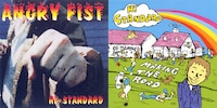 左からHi-STANDARD「ANGRY FIST」（TOY'S FACTORY）、「MAKING THE ROAD」（PIZZA OF DEATH RECORDS）。